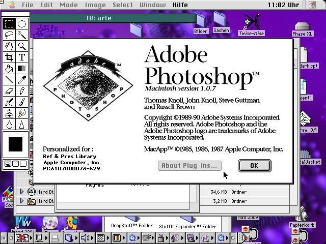 A screenshot of the original photoshop
