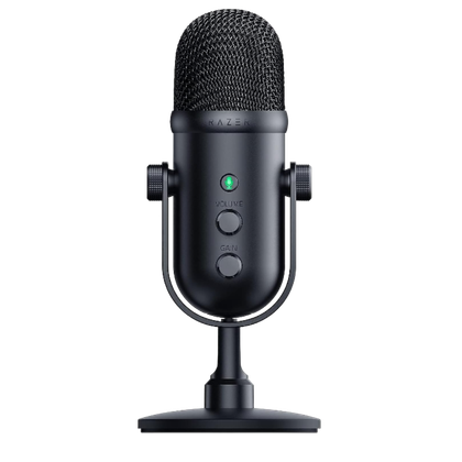 A transparent render of the Razer Seiren V2 Pro