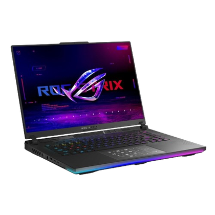An image showing a render of the Asus ROG Strix Scar 16 gaming laptop.