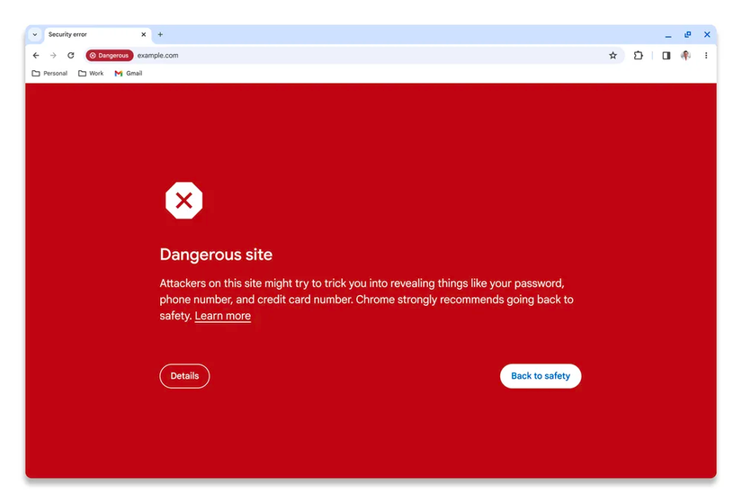 Safe Browsing on Chrome