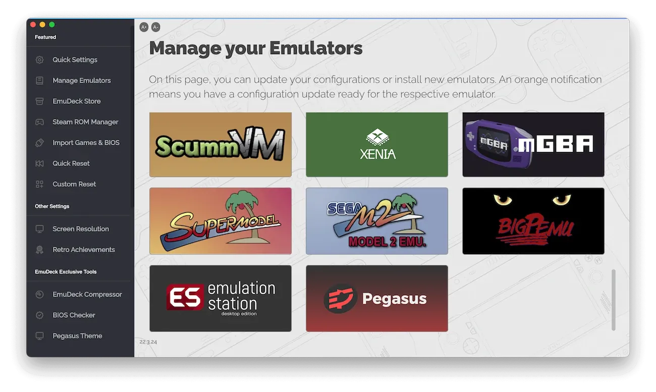 EmuDeck just got a big update with more emulators