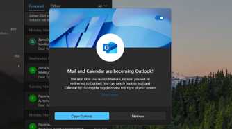 Mail and Calendar notification