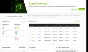 A screenshot showing the Nvidia Base command software.