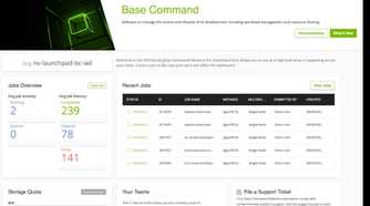 A screenshot showing the Nvidia Base command software.