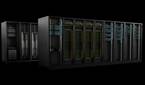 An image showing a render of the Nvidia DGX SuperPod system.