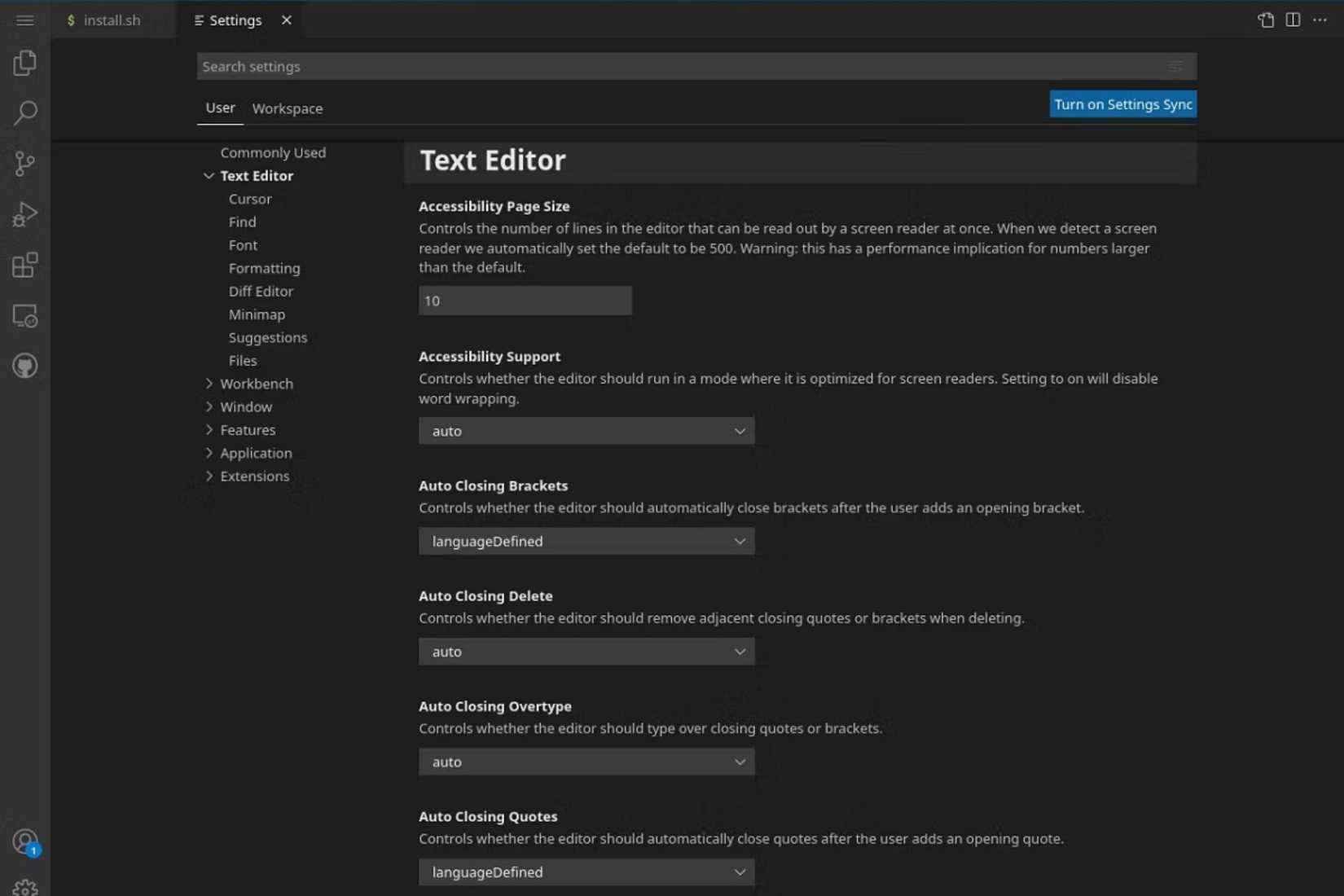 A screenshot showing visual studio code program running on Windows.