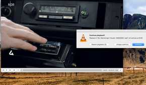 A Mac screen showing the VLC Media player