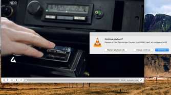 A Mac screen showing the VLC Media player