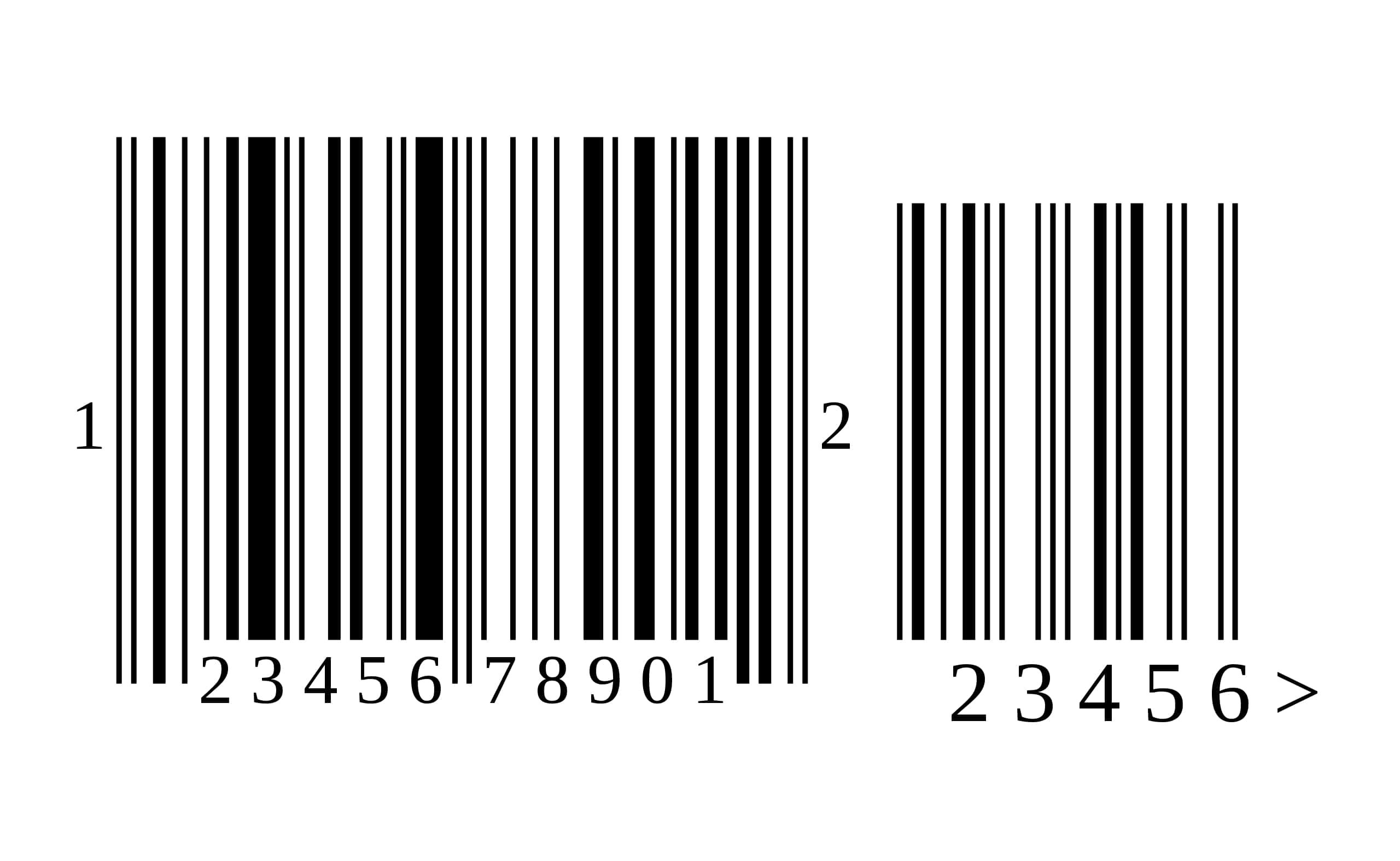 An example UPC barcode.