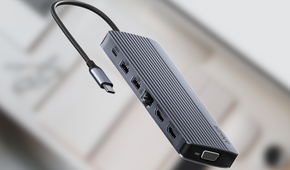 Anker 14-in-1 USB-C Hub on blurred background
