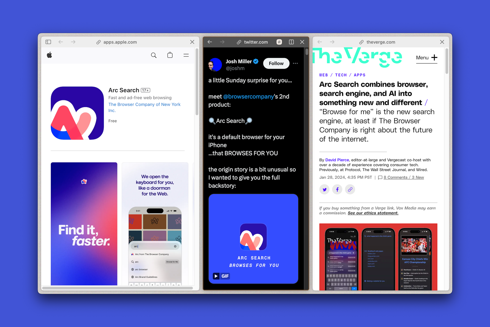 The Arc browser