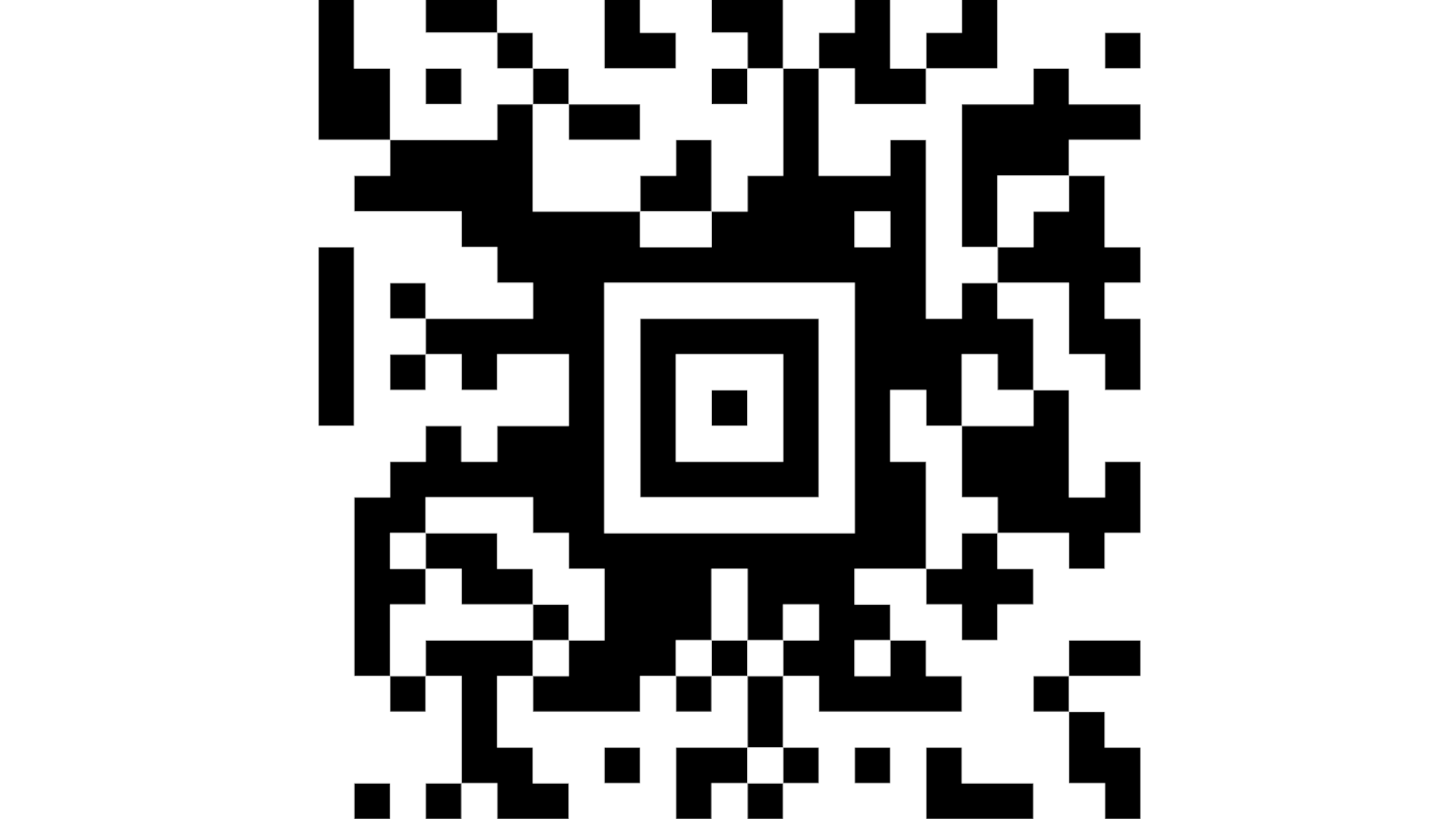An aztec barcode.
