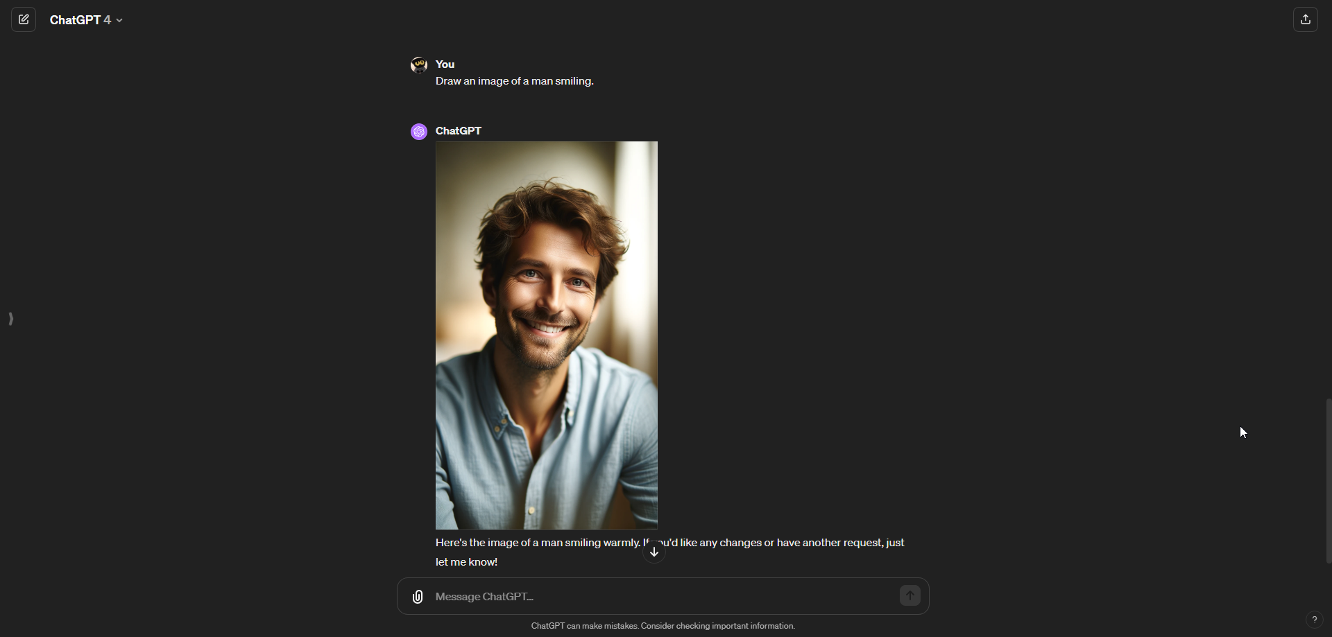 Generating a smiling face