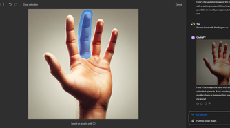 Asking for a finger to be put down