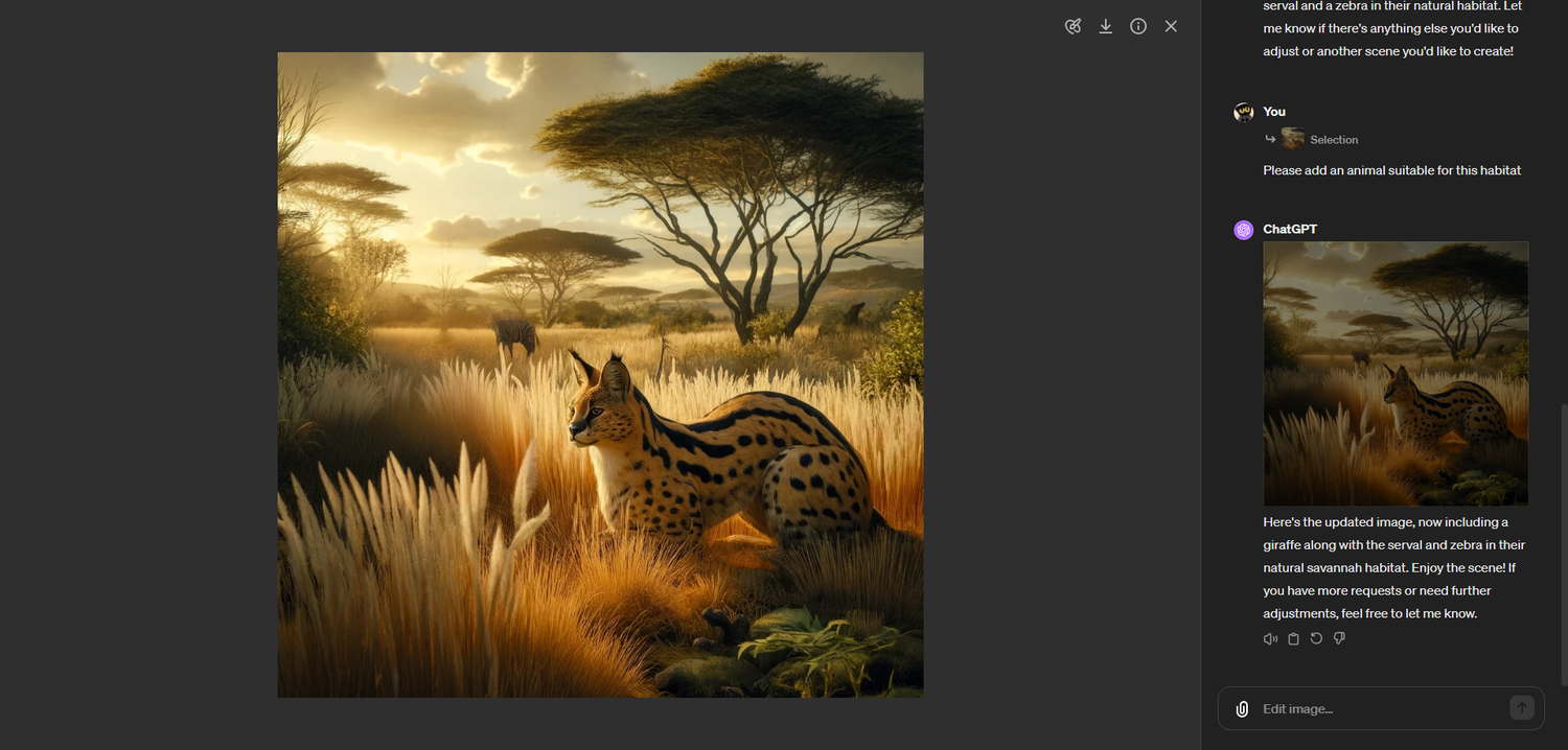 Generating a giraffe