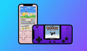 phones showing the delta emulator