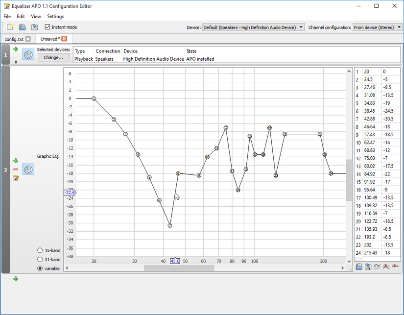 Equalizer APO-1