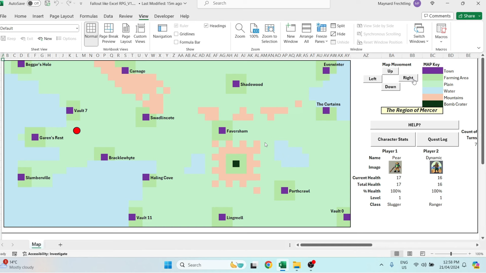 This genius made a whole Fallout RPG in Excel, and you can play it too