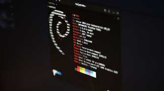 Debian Linux terminal window