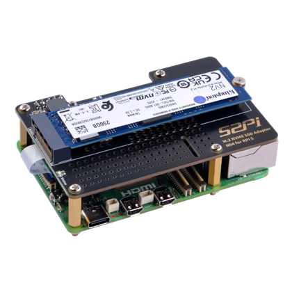 A transparent render of the GeeekPi N04 M.2 NVMe to PCIe Adapter