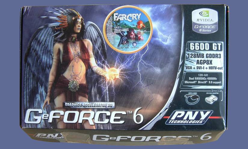 PNY GeForce 6600 GT box art