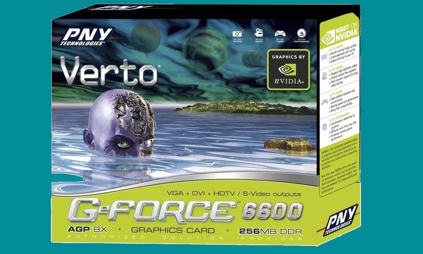 PNY Verto GeForce 6600 box art