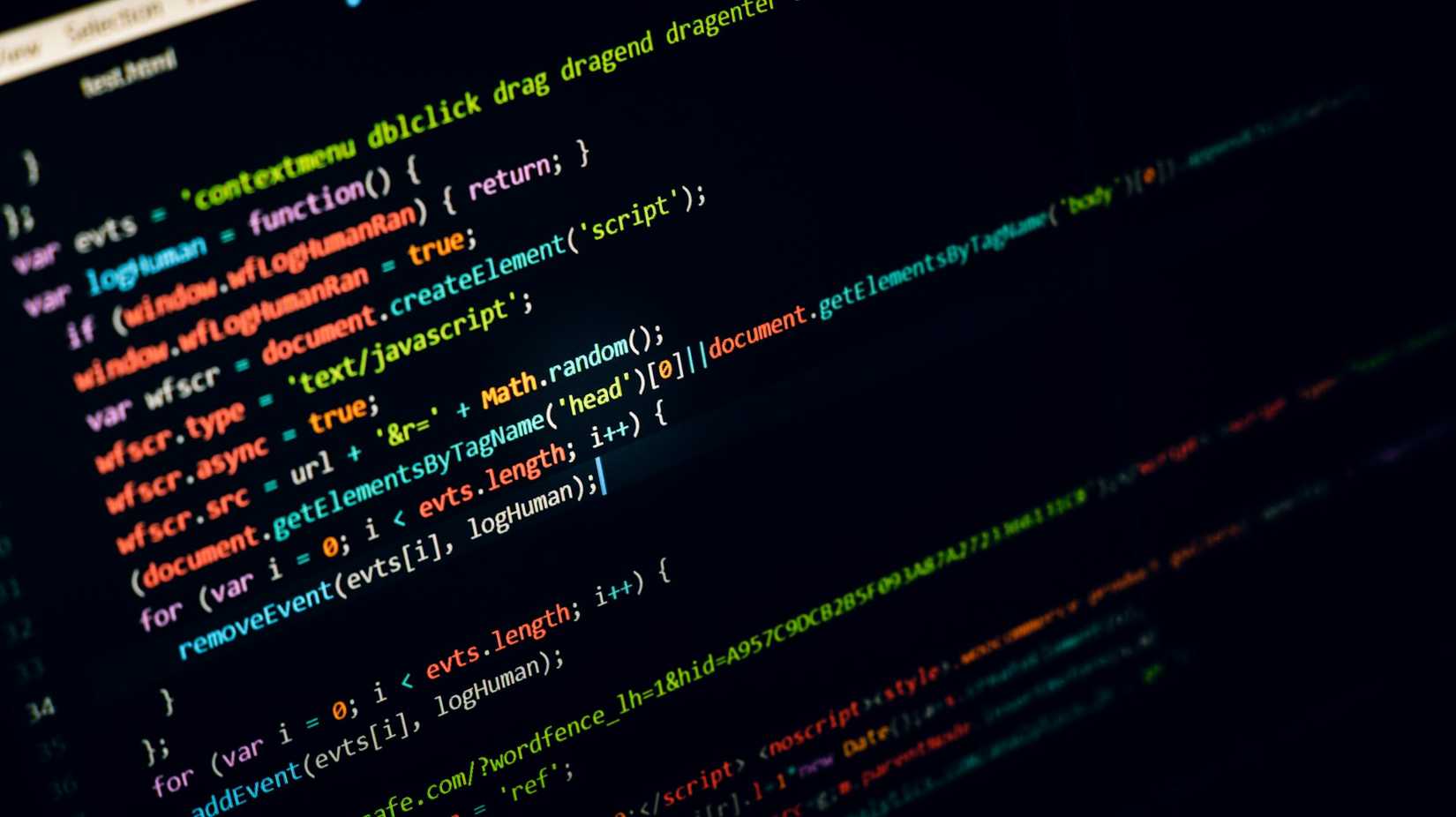 Code hacking into a computer