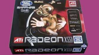 Sapphire Radeon X550 box art