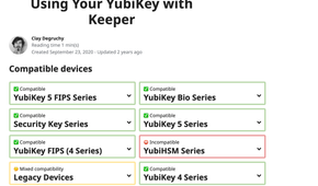 Yubikey-keeper