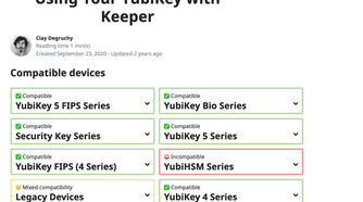 Yubikey-keeper