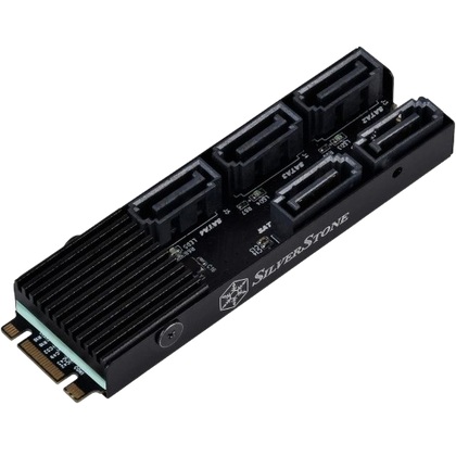 An image showing the SilverStone ECS07 SSD module in black color.