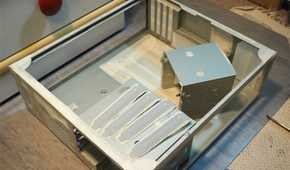 Old PC case cutting internals