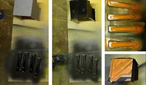 Painting internal sections of old PC case