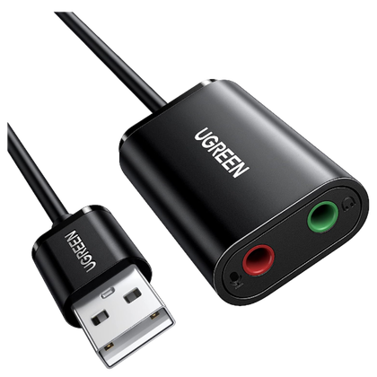A transparent render of the Ugreen USB Sound Card