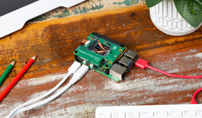 Raspberry Pi M.2 HAT+ on desk