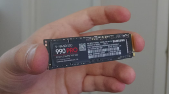 Samsung 990 Pro SSD with no size