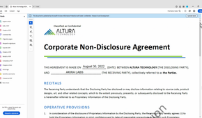 adobe acrobat non disclosure agreement protection