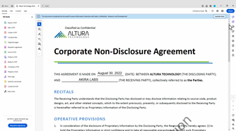 adobe acrobat non disclosure agreement protection