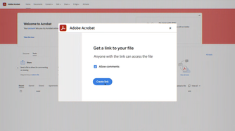 adobe acrobat create link
