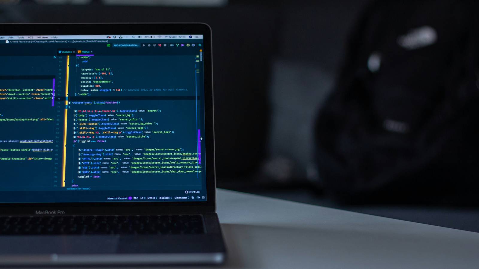 Image of a laptop on a table.
