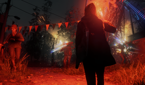 alan wake 2 saga anderson holding flare