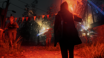 alan wake 2 saga anderson holding flare