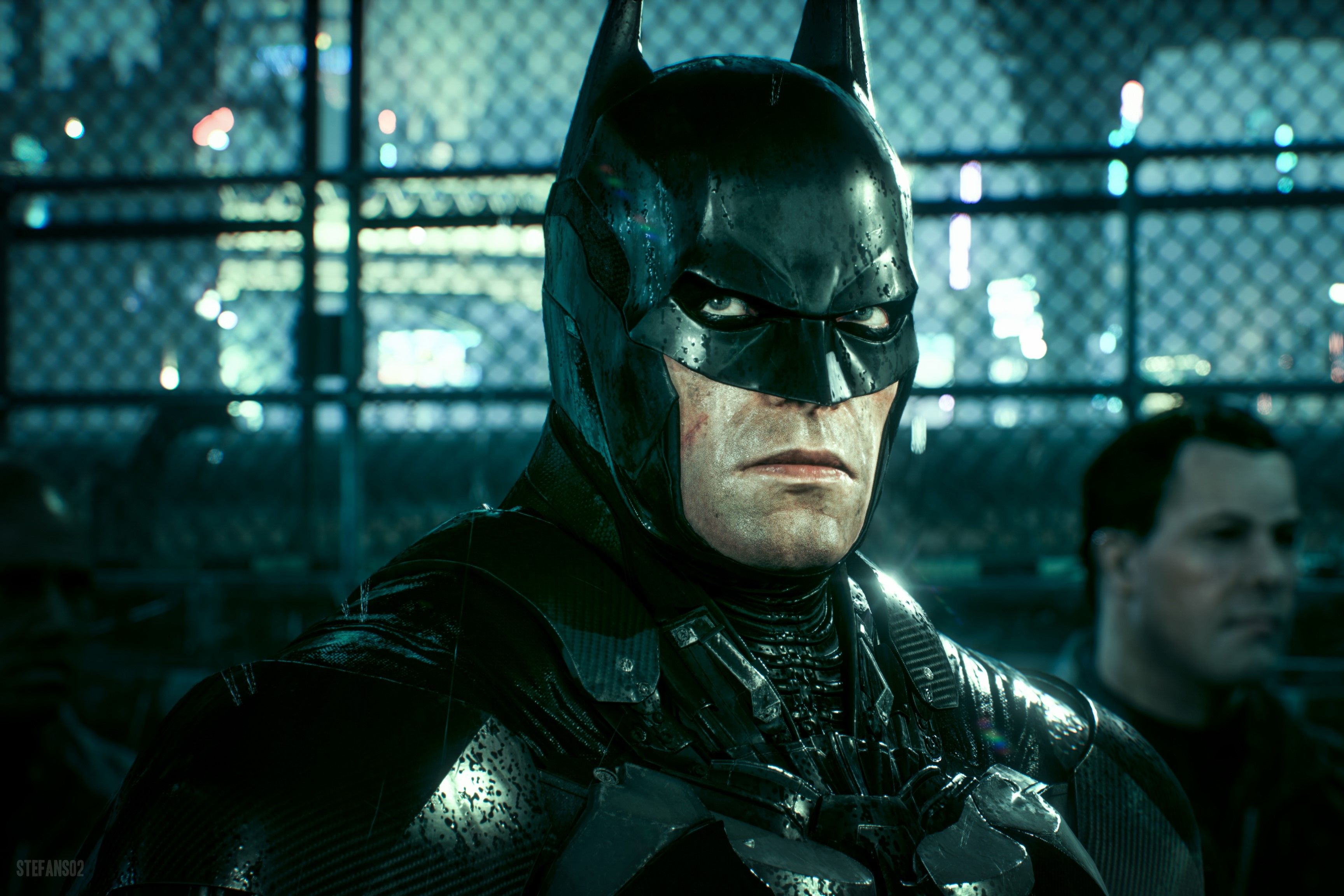 Screenshot of Batman: Arkham Knight showing Batman character model