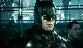 Screenshot of Batman: Arkham Knight showing Batman character model