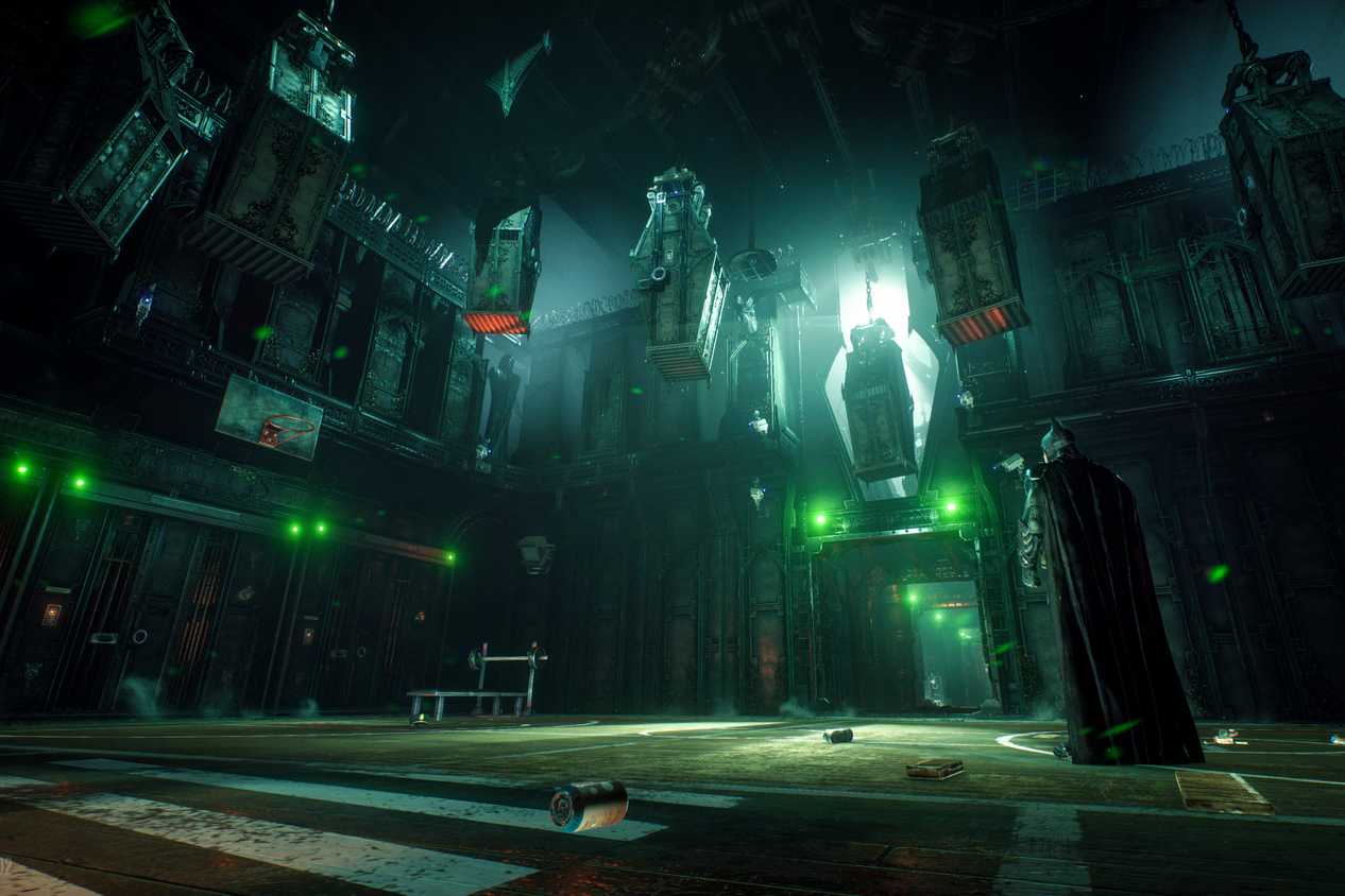 Screenshot of Batman Arkham Knight showing the environment