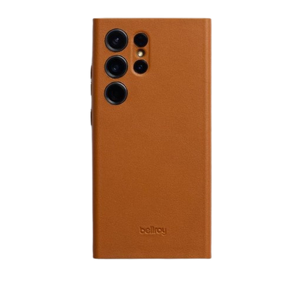 An image showing a render of the Bellroy leather case for the Samsung Galaxy S24 Ultra.
