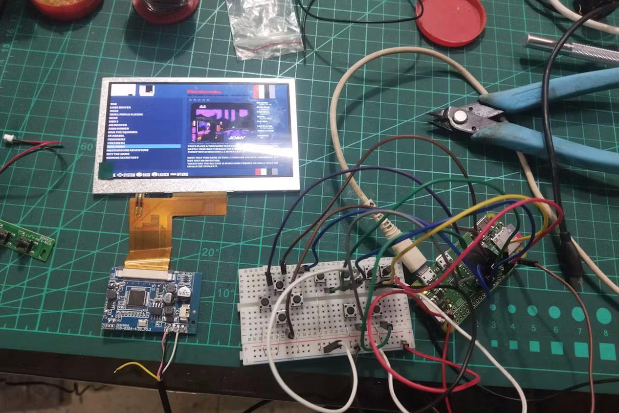 A WIP image of the car monitor console