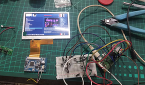 A WIP image of the car monitor console