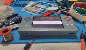 An angle shot of the console