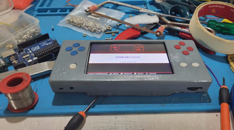 An angle shot of the console